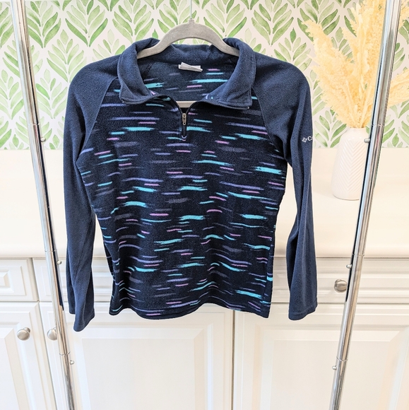 Columbia Other - Girls Columbia Fleece Pullover sweater quarter zip size 14/16